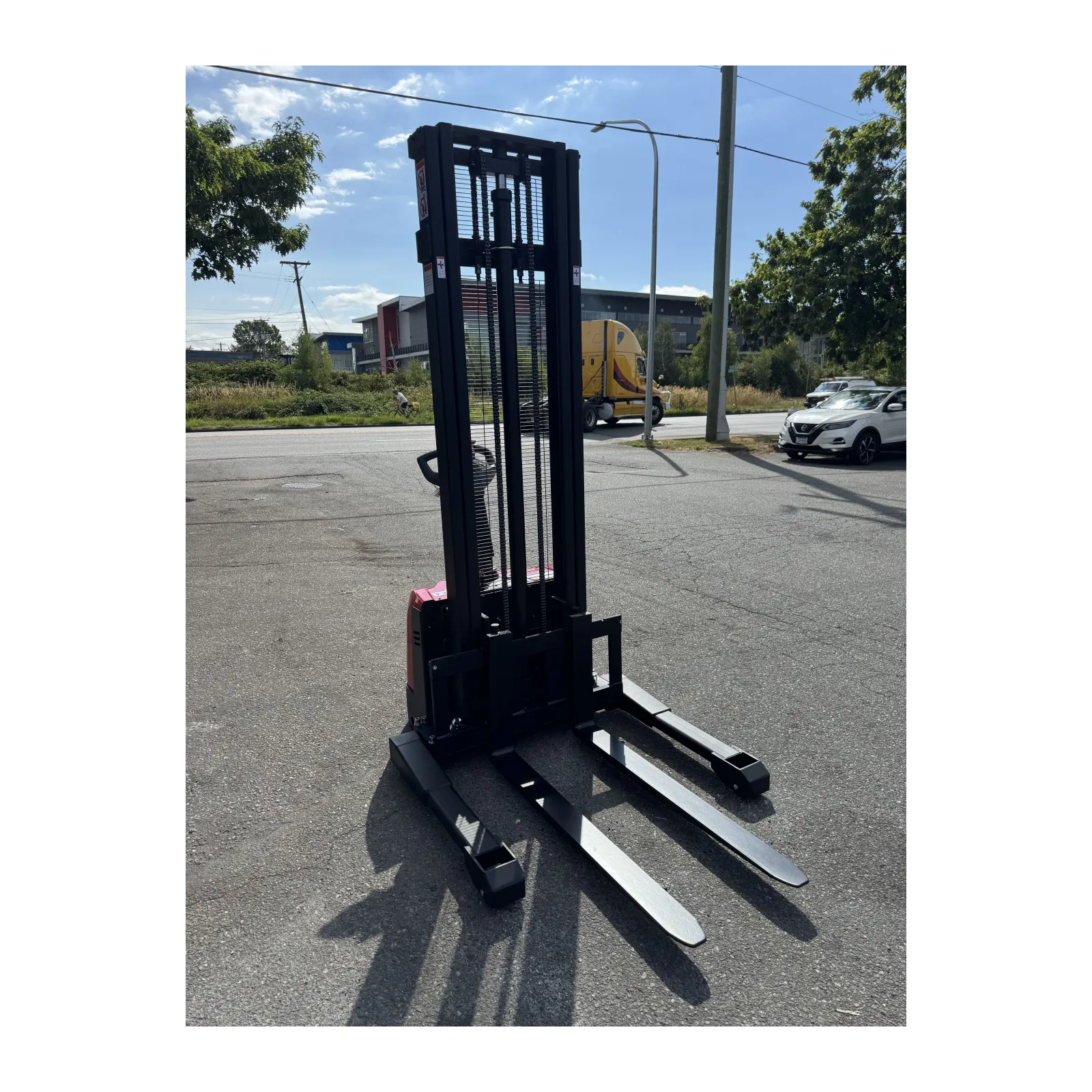 CTD15R 3,300 lb Electric Stacker with 137 in Lift Height product view 3