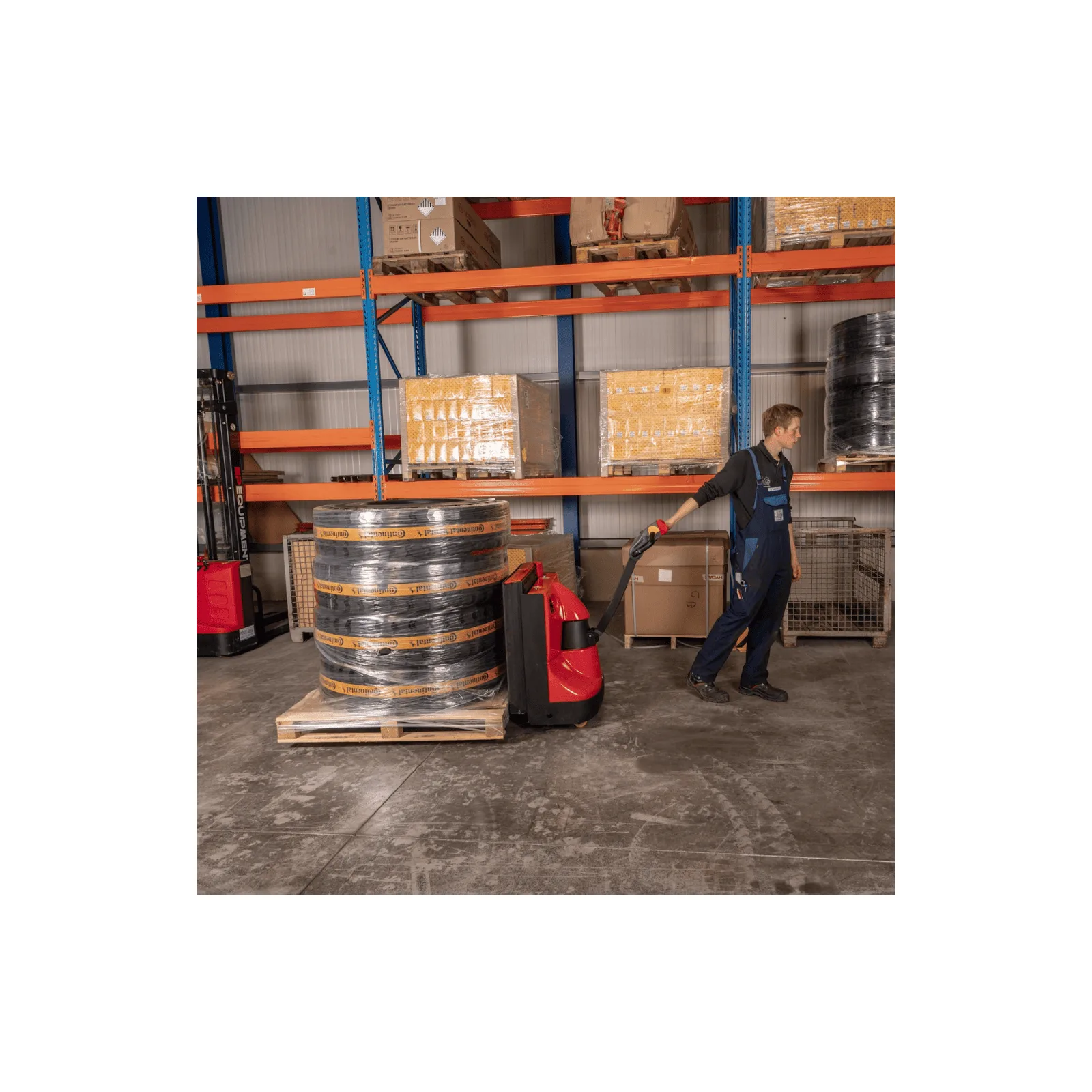 EPT25-WA 5,500 lb Lead-Acid Electric Pallet Jack with Load Backrest product view 7
