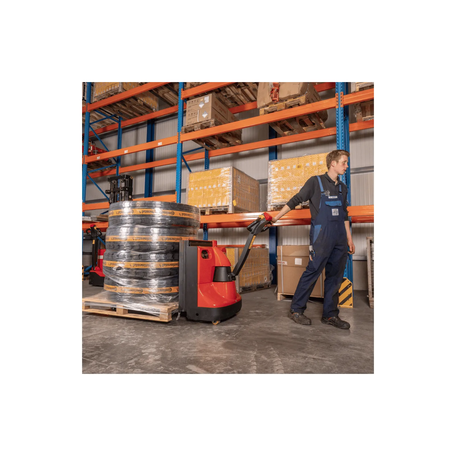 EPT25-WA 5,500 lb Lead-Acid Electric Pallet Jack with Load Backrest product view 8