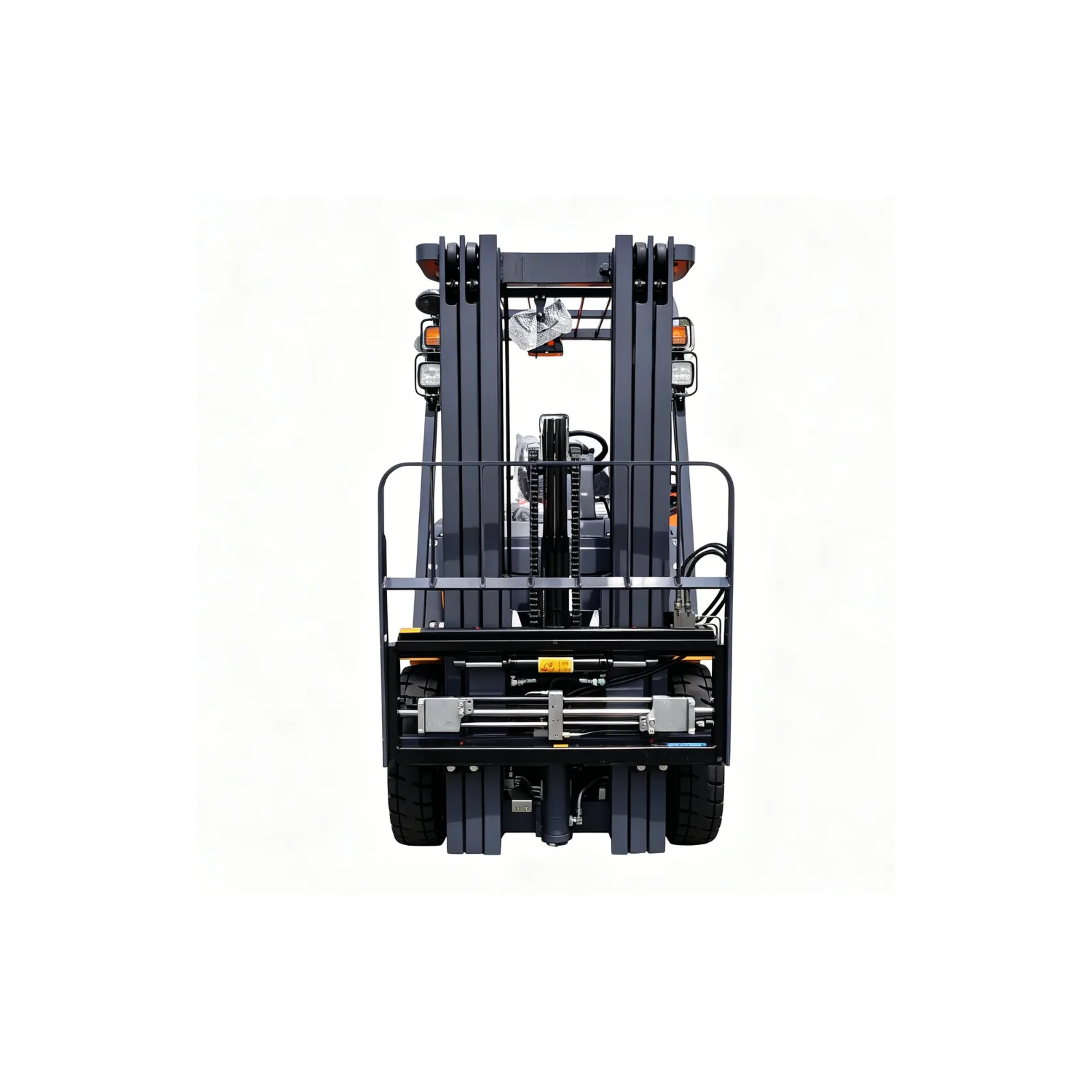 Front mast and carriage view of JAC CPD25L electric forklift