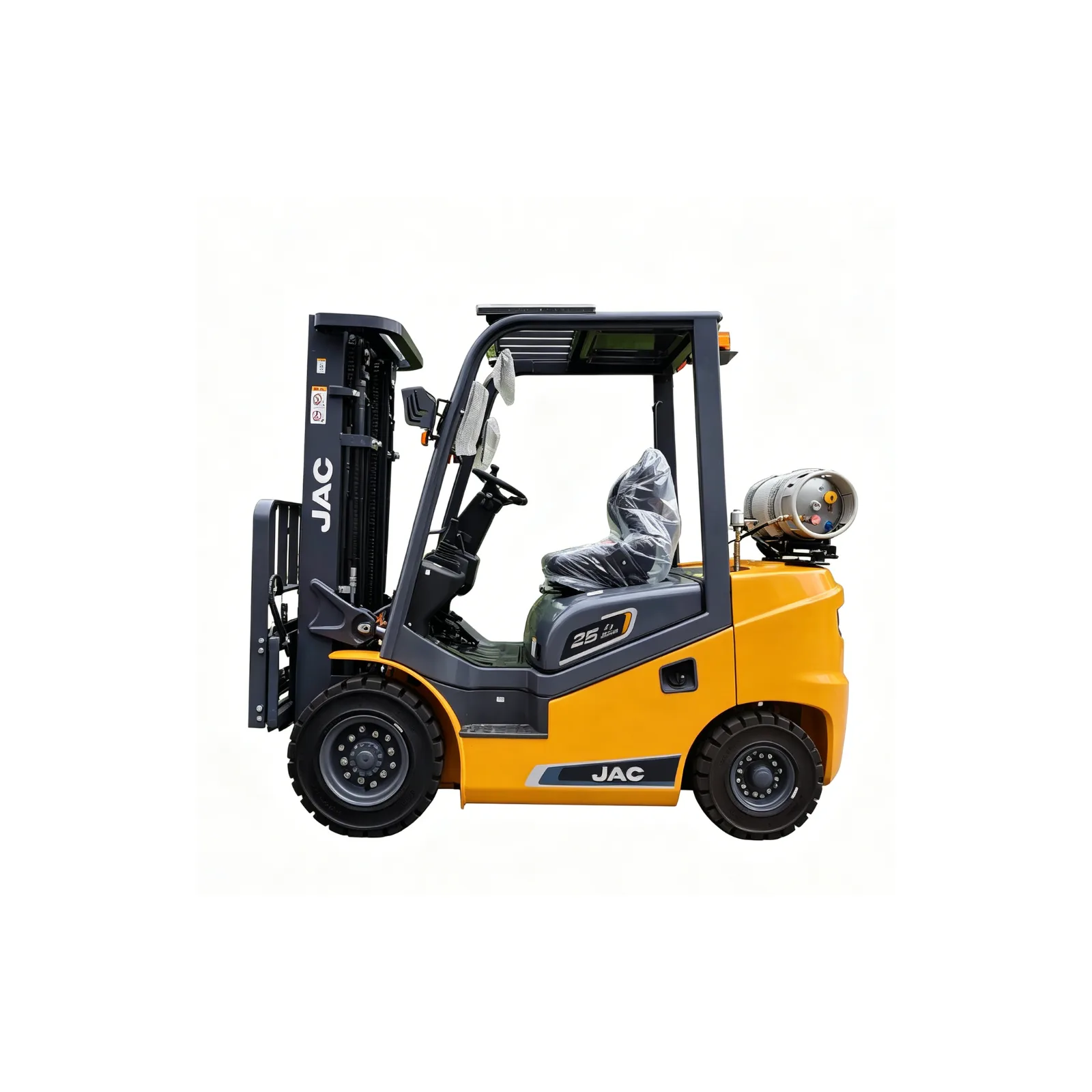 JAC CPQYD25J-II gasoline & LPG forklift, right-side view