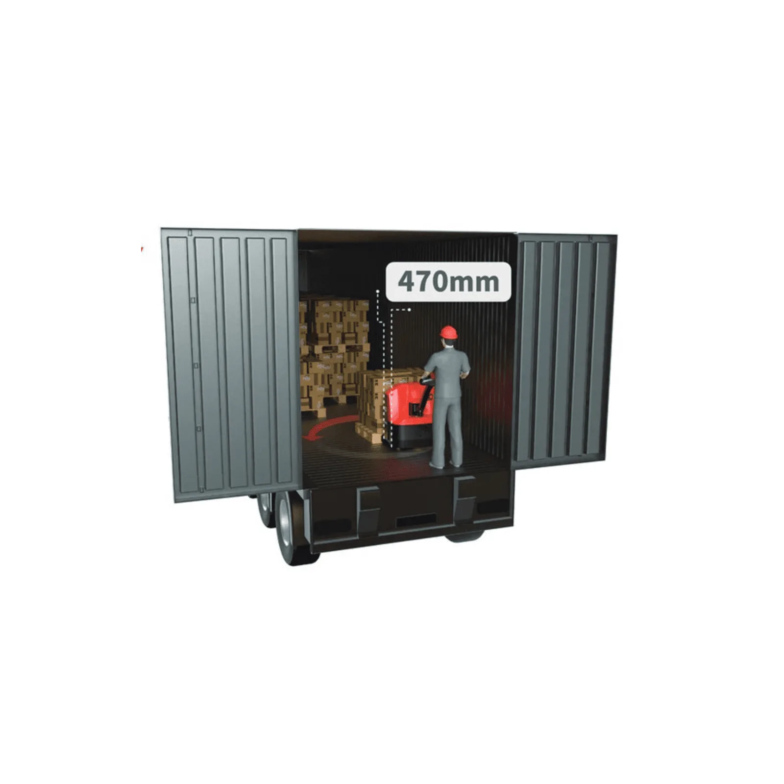 WPL202 Lithium-Ion Electric Pallet Jack with Load Backrest product view 5