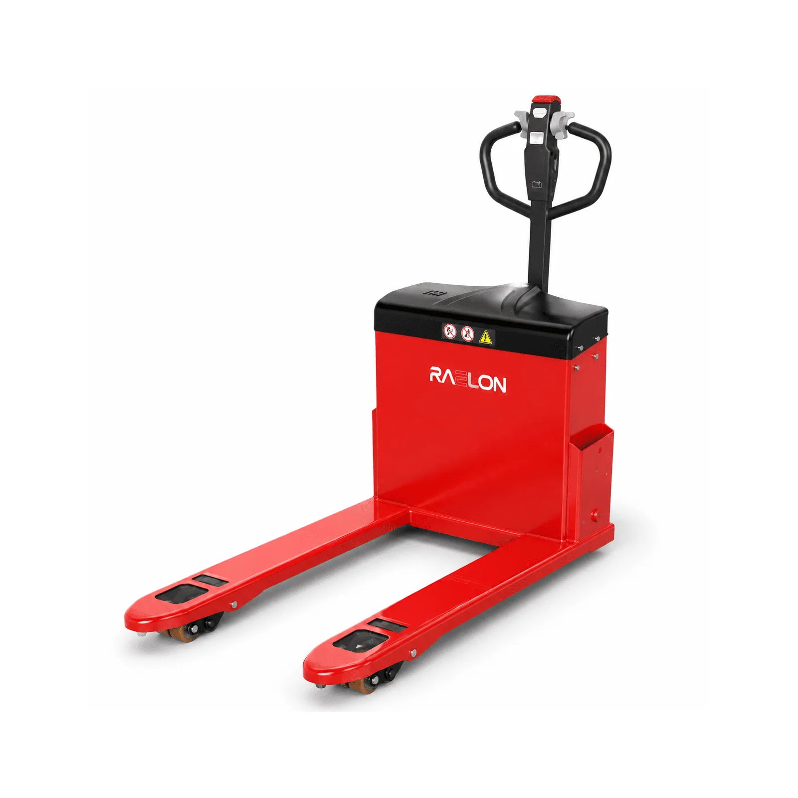 Raelon MN-01 electric pallet jack, front three-quarter view
