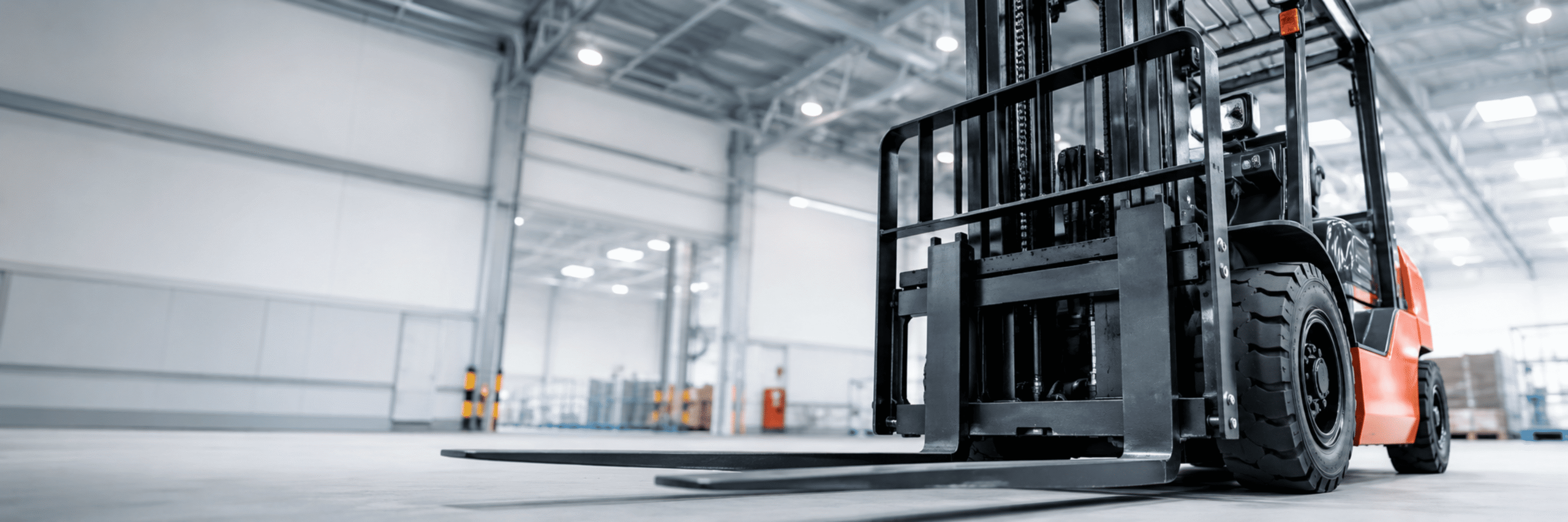 Forklifts inside a Wanshing warehouse