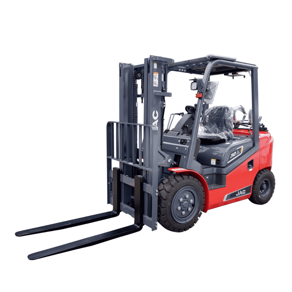 JAC 6600 lbs LPG Forklift with Kubota Engine - Front Left View